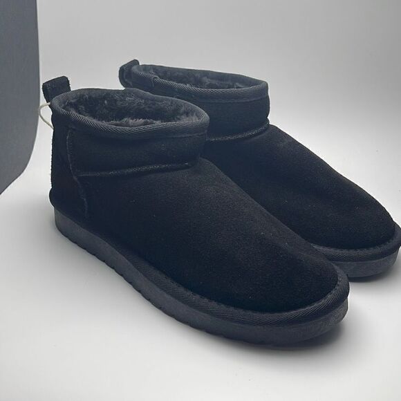 CUSHIONAIRE Women's pull on boot +Memory Foam 7 BLACK - Picture 1 of 7